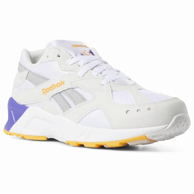 Reebok Aztrek Tenisky Damske - Biele/Siva/Zlate/Nachový QW7274VB